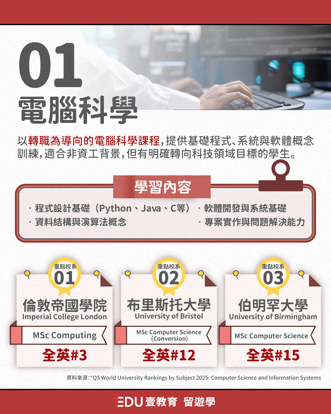 英國跨領域理工科系介紹-電腦科學