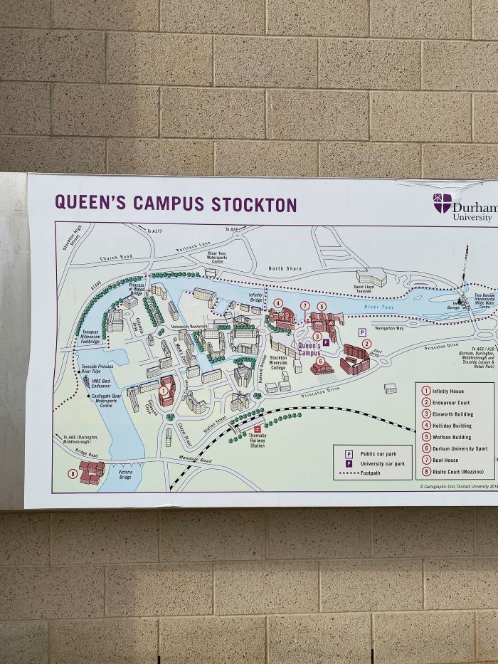Durham ISC Queen's校區地圖